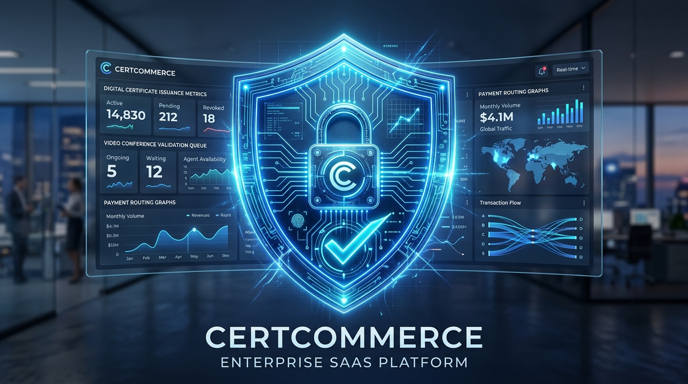 Painel de Controle e Plataforma SaaS CertCommerce